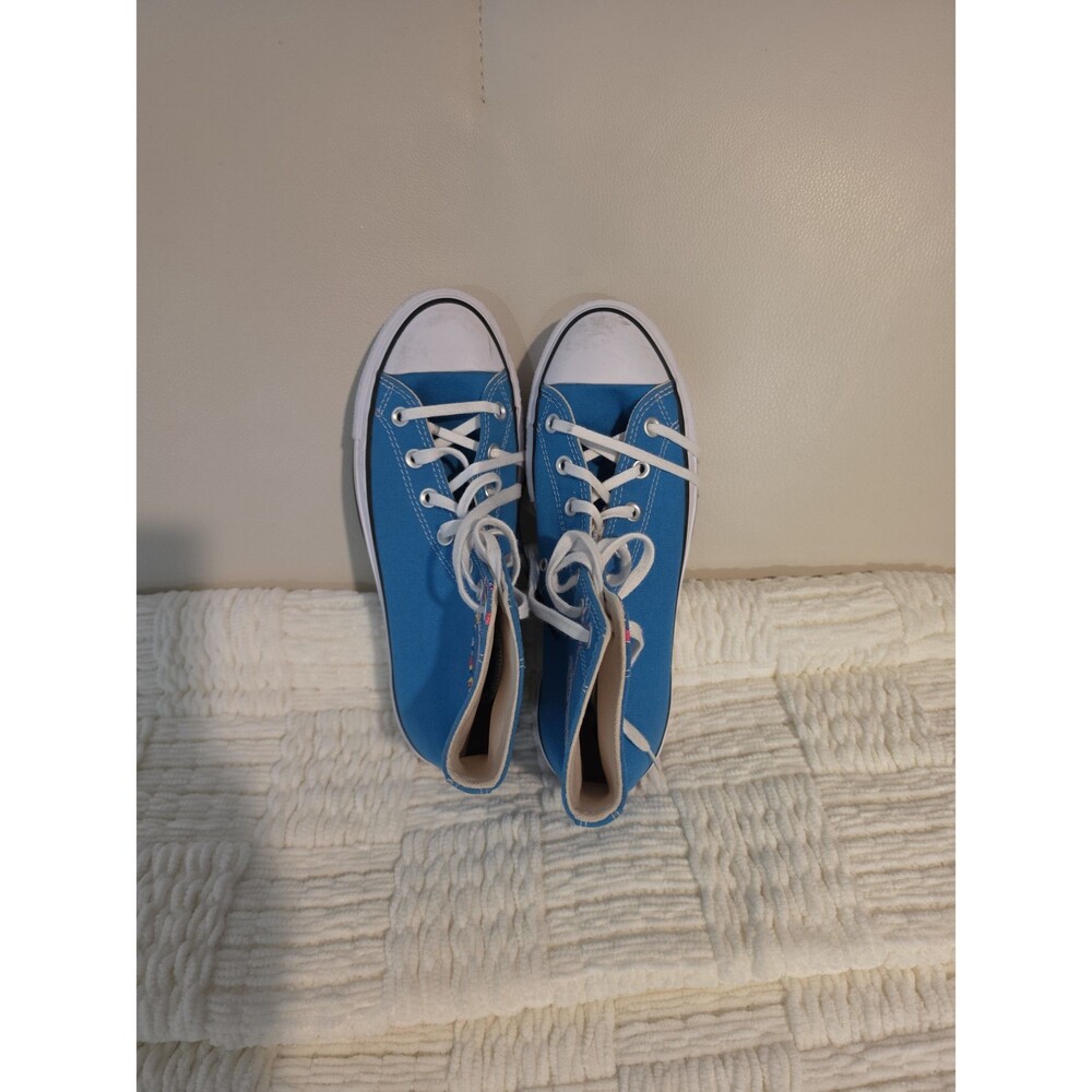 Converse Chuck Taylor All Star Kidult Lift Blue High Top Shoes Sz 8
